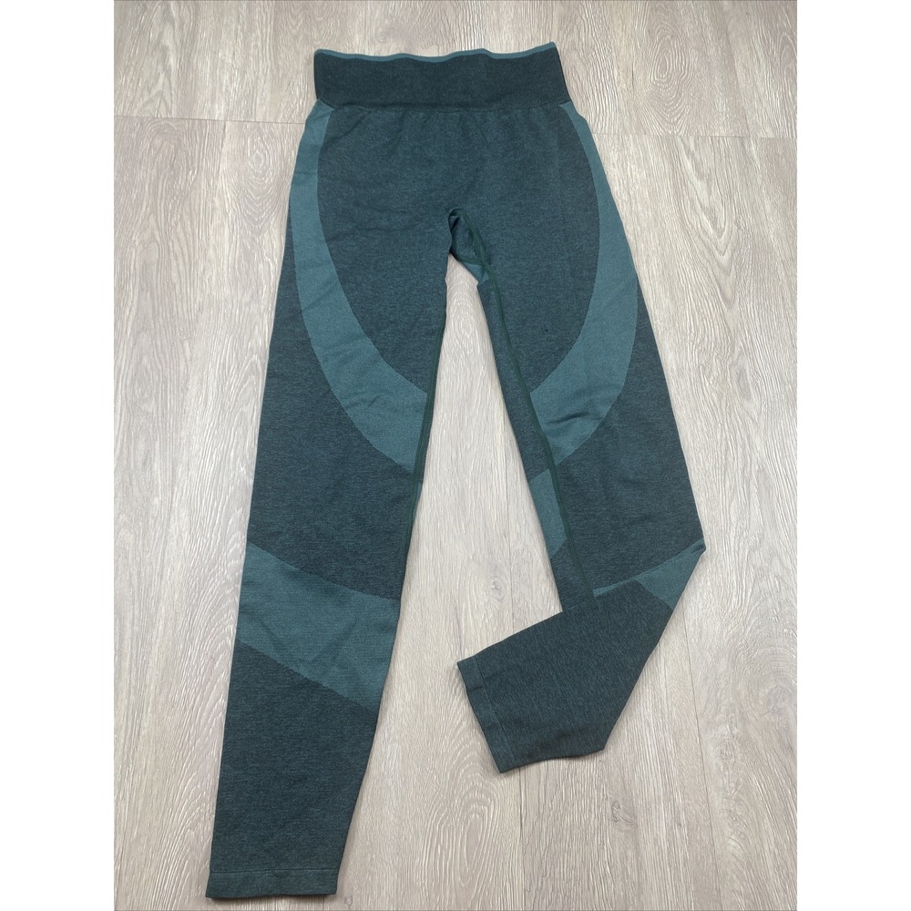 PINK Victoria's Secret Seamless Leggings Women's Size Small S Ankle Length Green